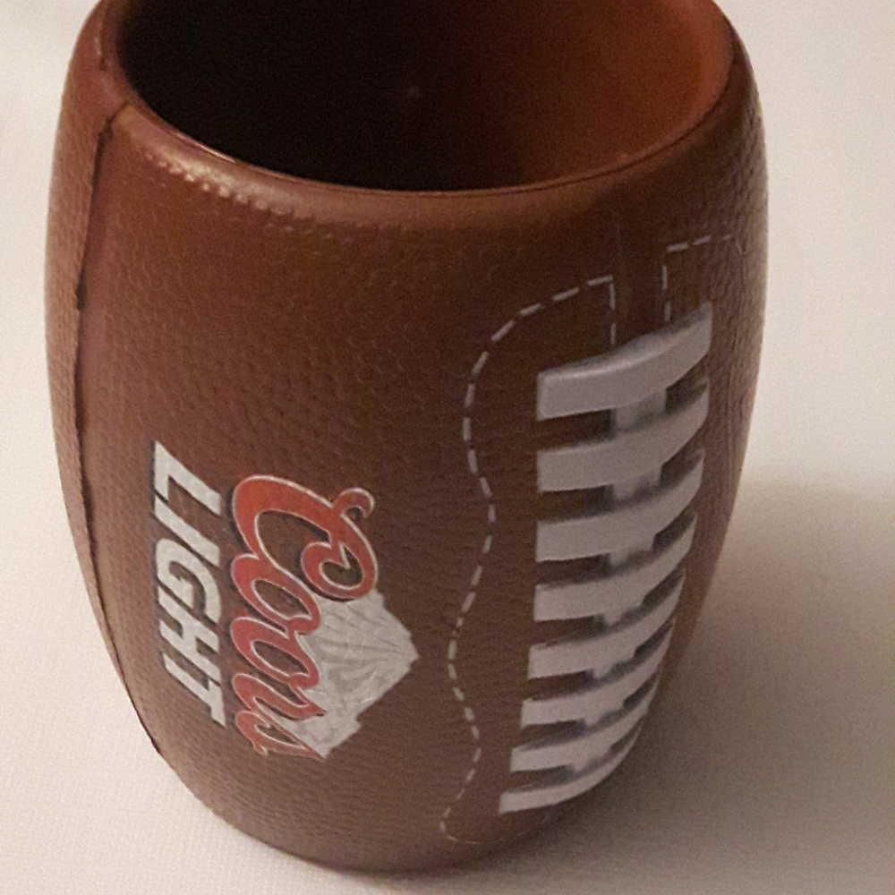 Coors Light Football Koozie